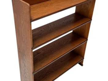 Art Deco Modernist Open Bookcase by P.E.L. Izeren for De Genneper Molen, 1920s